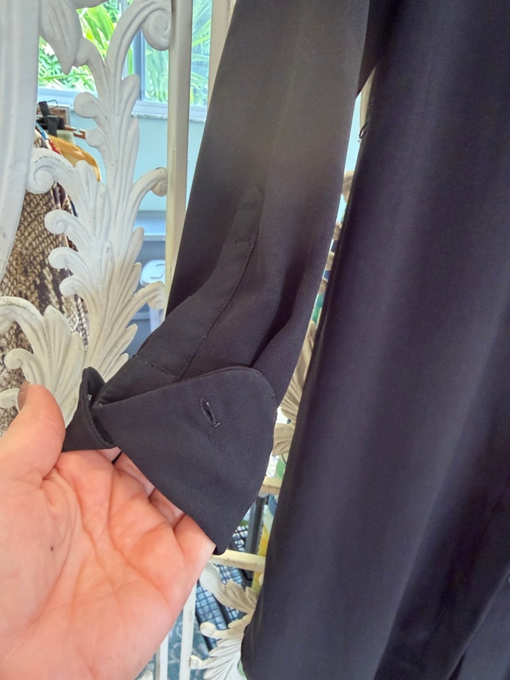 Prologue Black Long-Sleeve Shirt Dress - Picture 4 of 6
